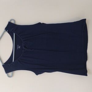 Lands' End Dark Blue Sleeveless Top